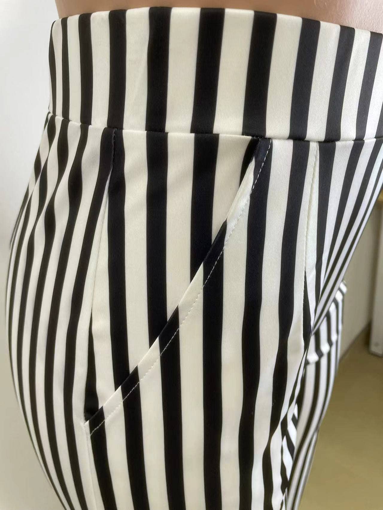 Stylish Stripe Print Pants