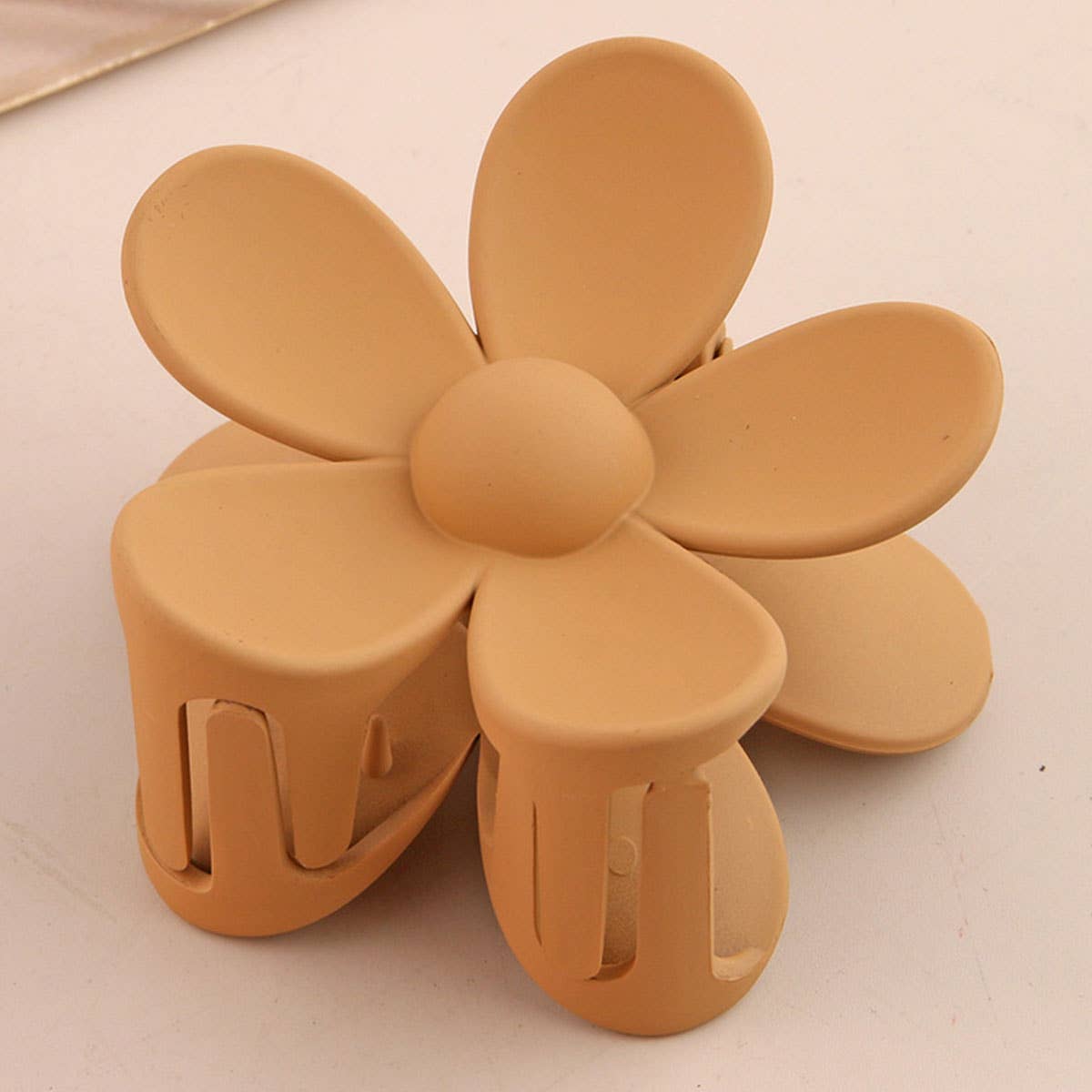 Matte Floral Hair Claw Clip