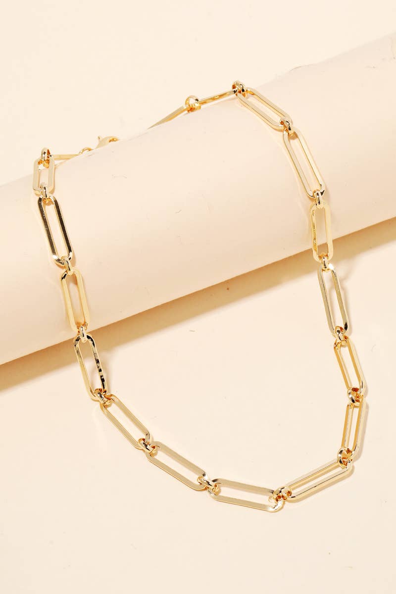 Oval Chain Link Necklace