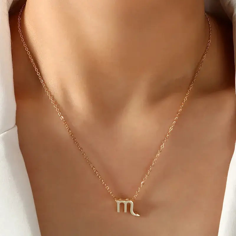 Constellation Sign Birthday Pendant Necklace