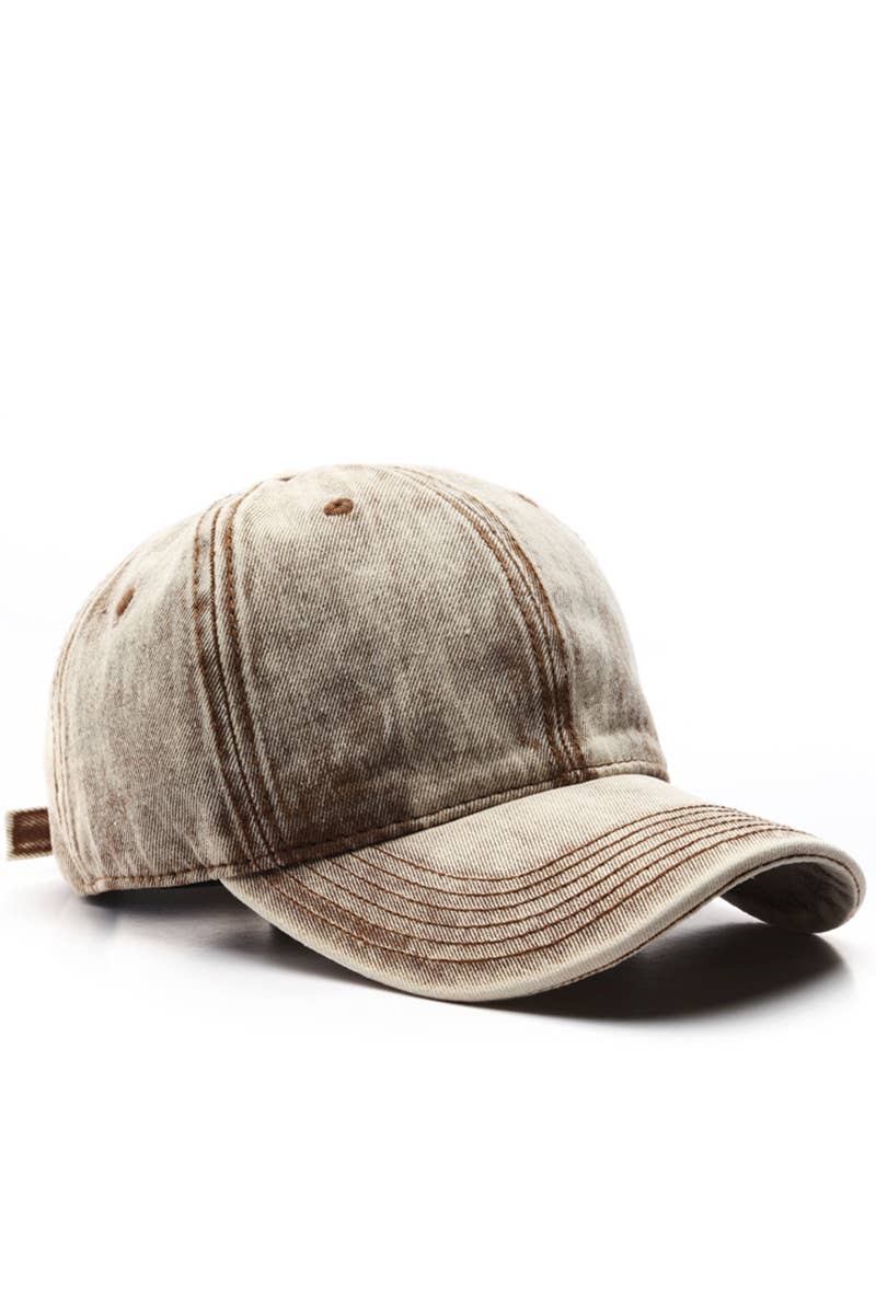 DENIM WASHED CASUAL BASEBALL HAT