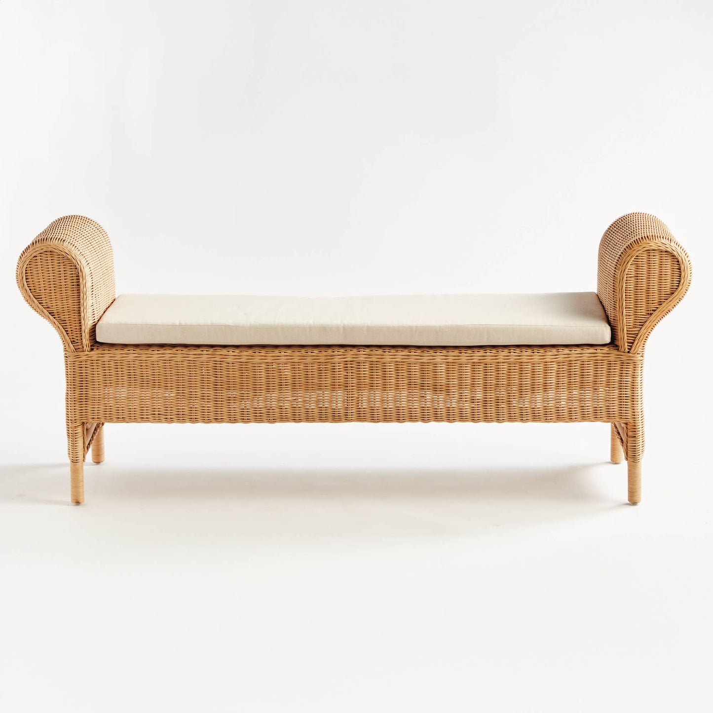 Wrightsville Rattan Woven Bench