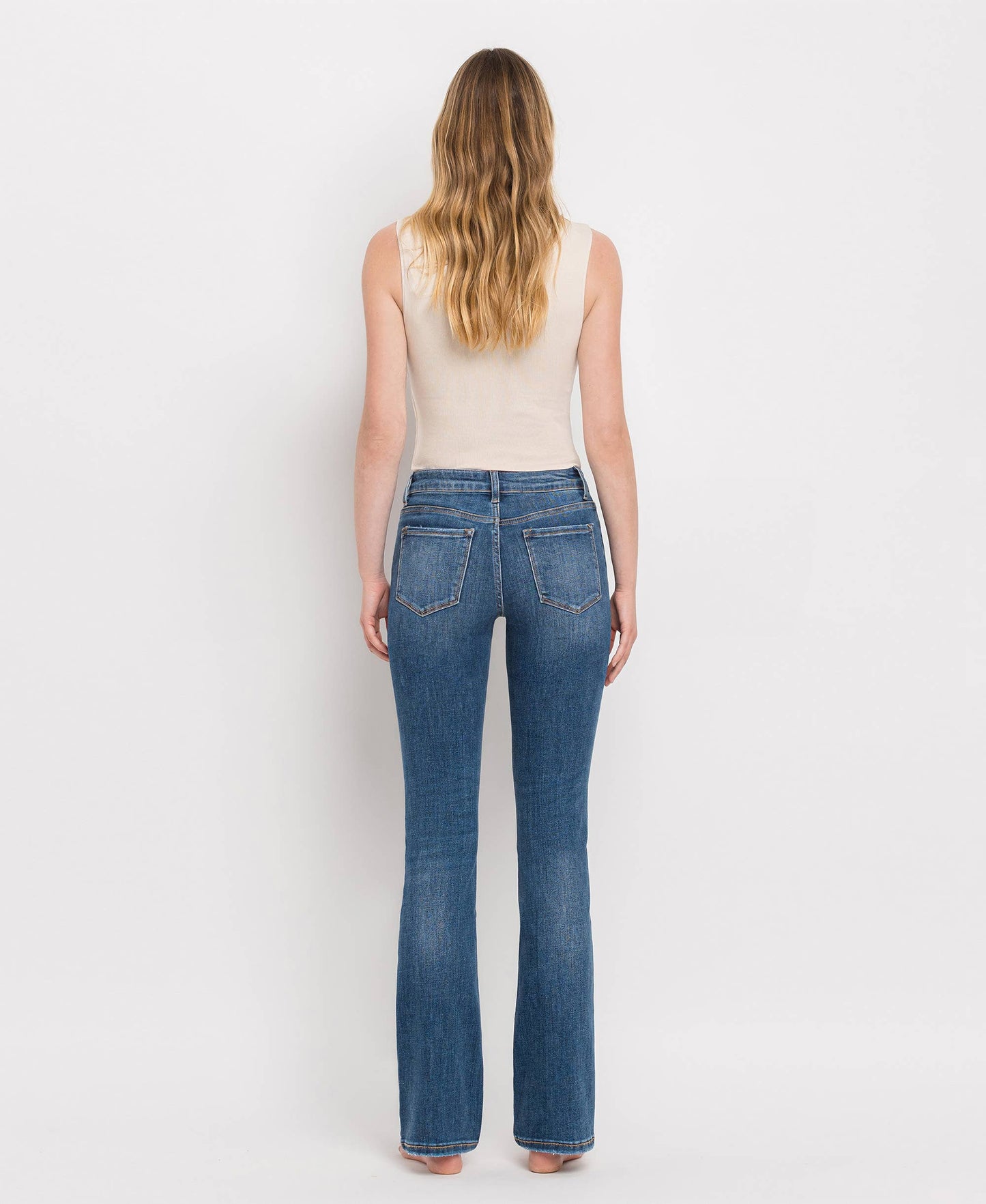 MID RISE BOOTCUT JEANS
