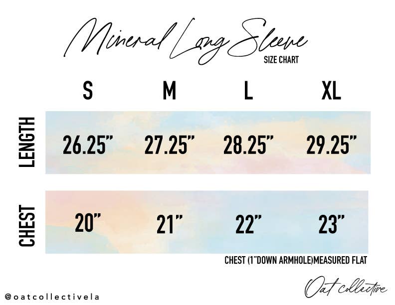 COFFEE WEATHER Mineral Washed Long Sleeve Graphic