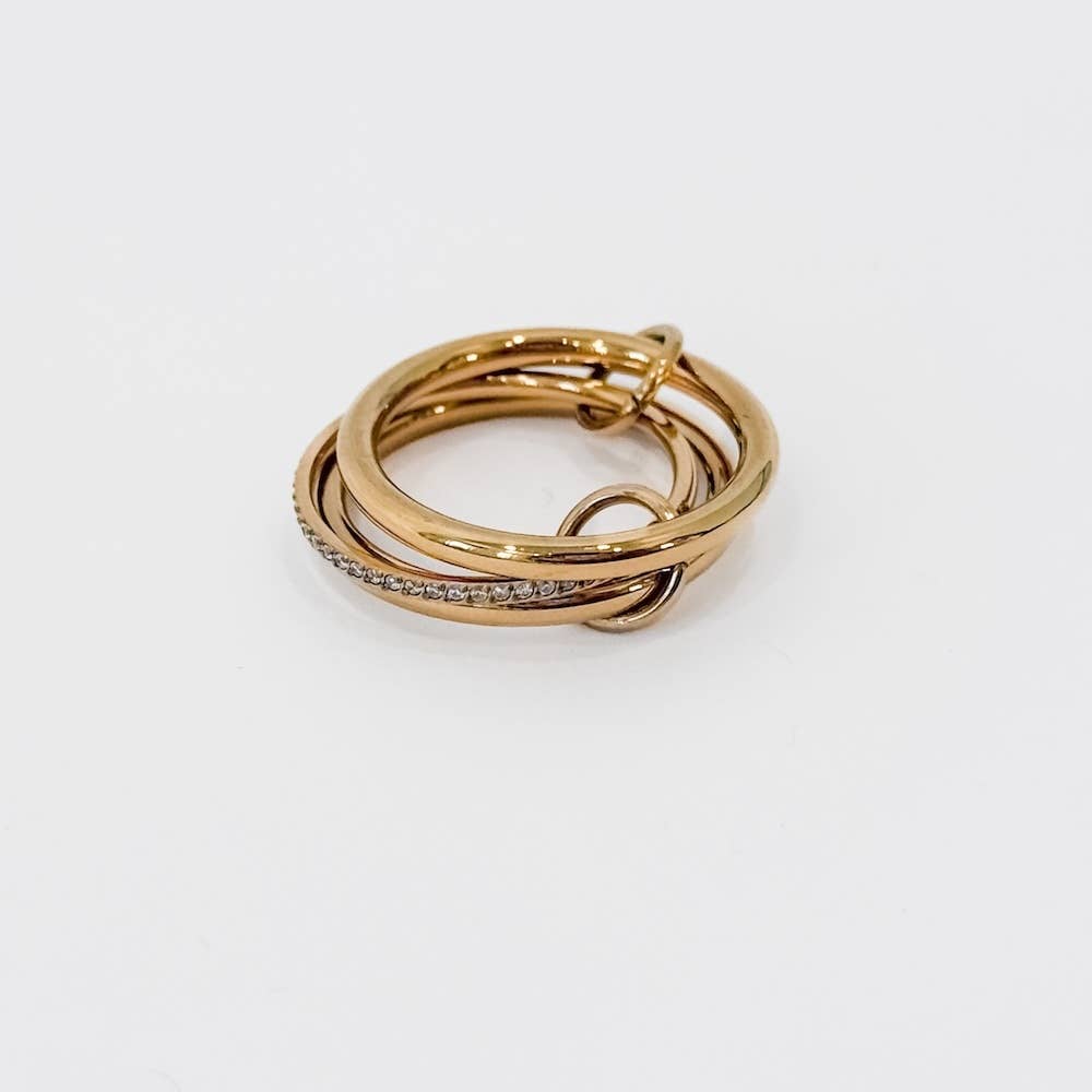 Layered In Diamonds Ring - WATERPROOF
