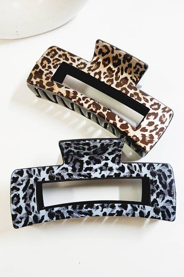 Animal Pattern Hair Claw Clip