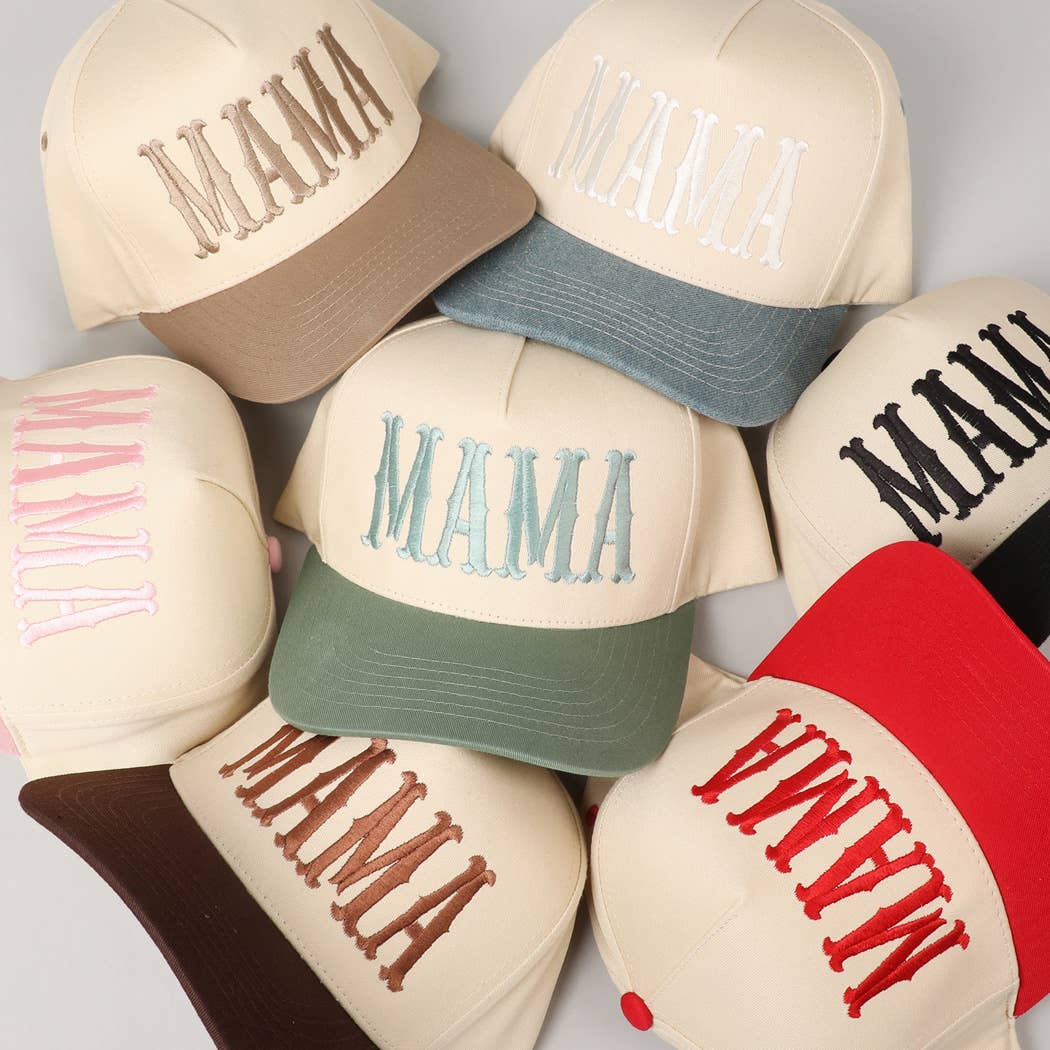 MAMA- Embroidery Baseball Hat