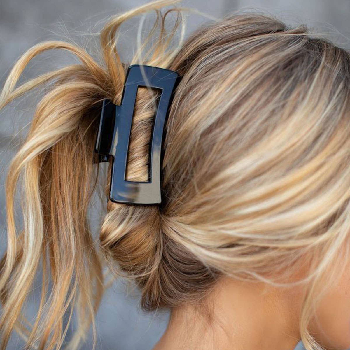 3.35" Rectangle Hair Claw Clip