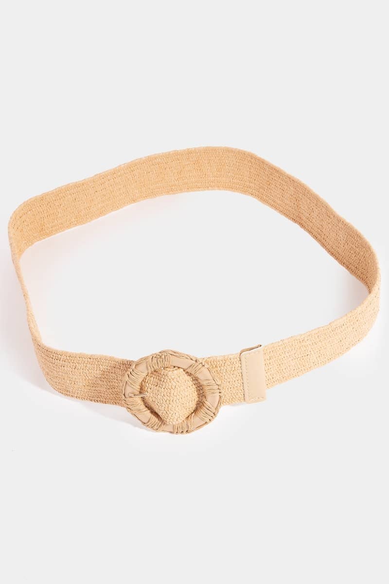 Elastic Intricate Braided Hoop Buckle Belt