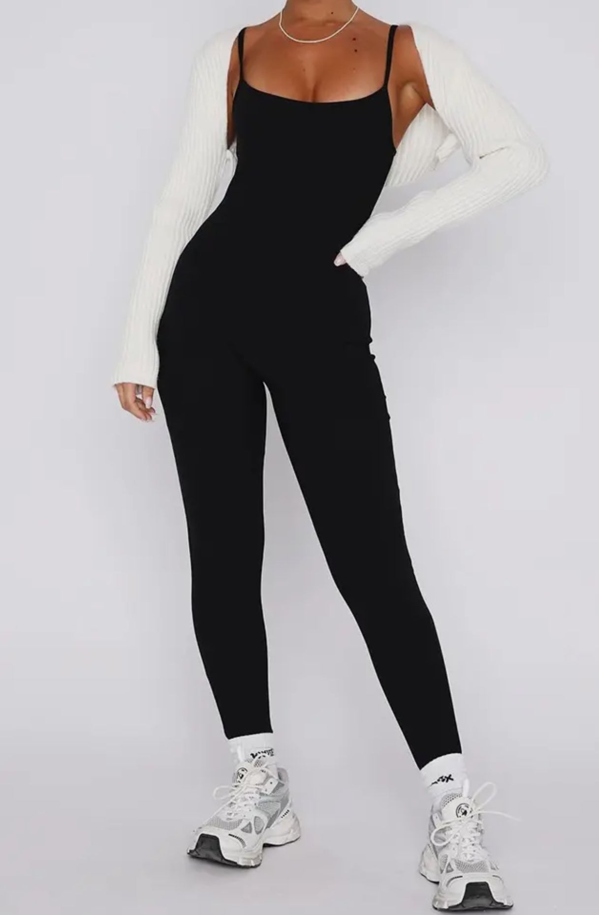 Plain Spaghetti One Piece Knitting