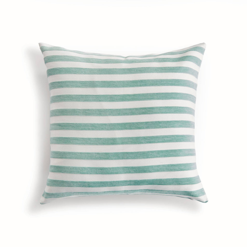 Grant Square Indoor-Outdoor Pillow 20", Teal Blue