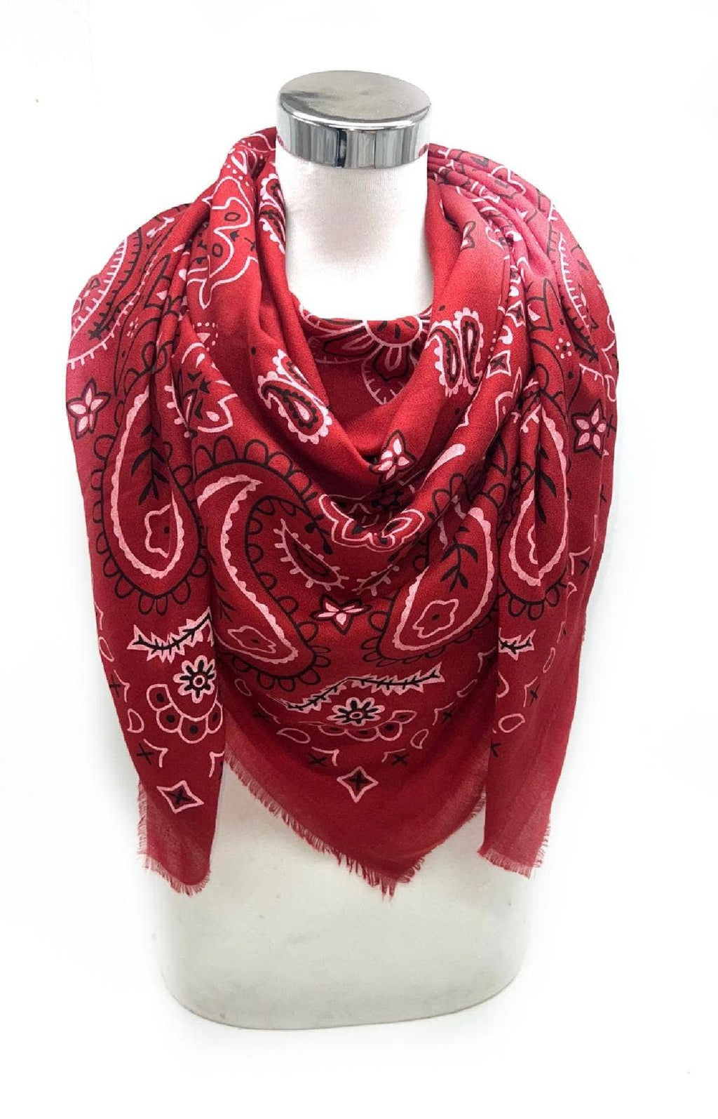 Bandana pattern scarf - Fine material