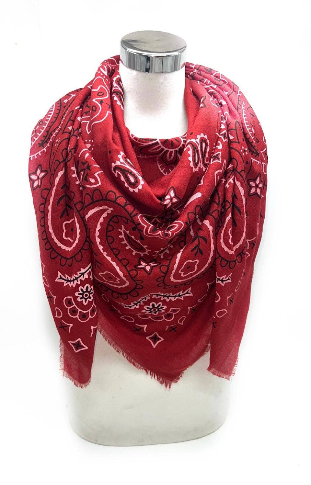 Bandana pattern scarf - Fine material