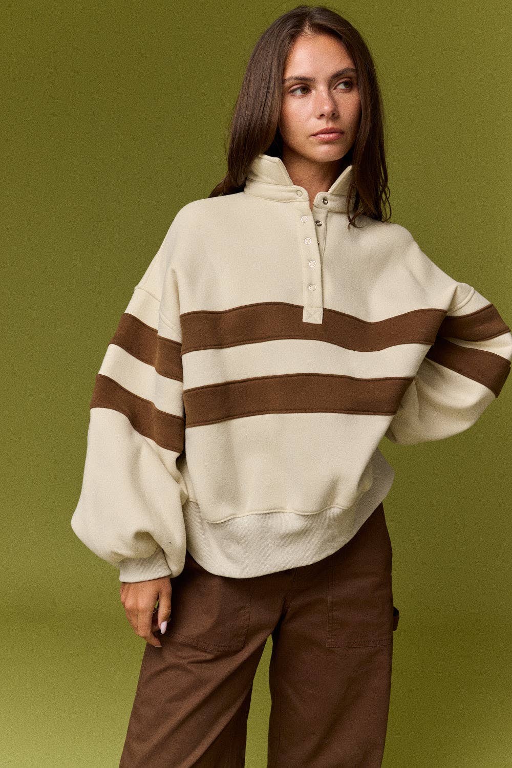 Lottie Stripe Rugby Pullover (PRE🤍ORDER)