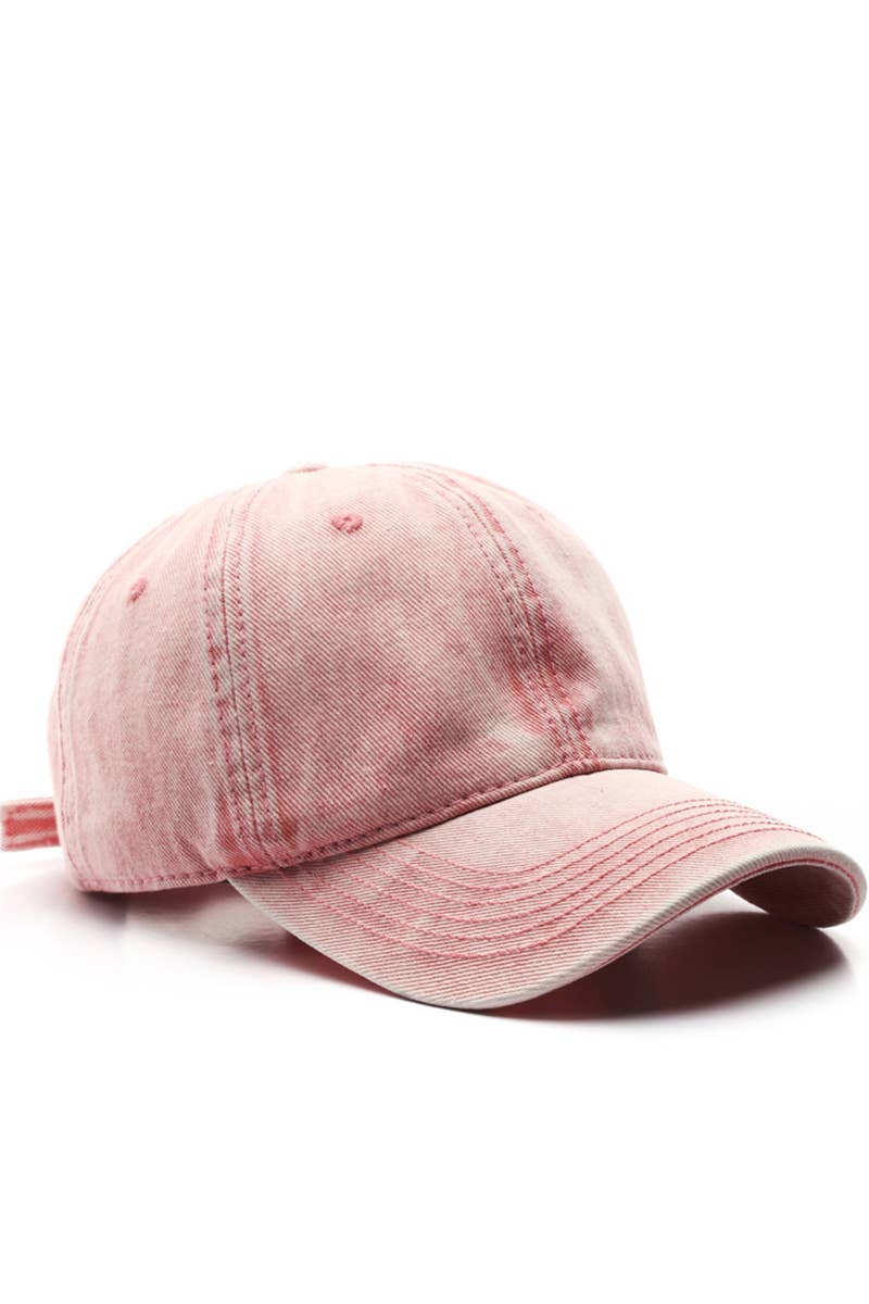 DENIM WASHED CASUAL BASEBALL HAT