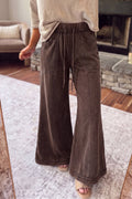 Mineral Wash Seam Detail Flare Leg Pants (PRE🤍ORDER)