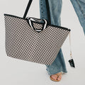 Woven Tiffany Organizer Tote Bag