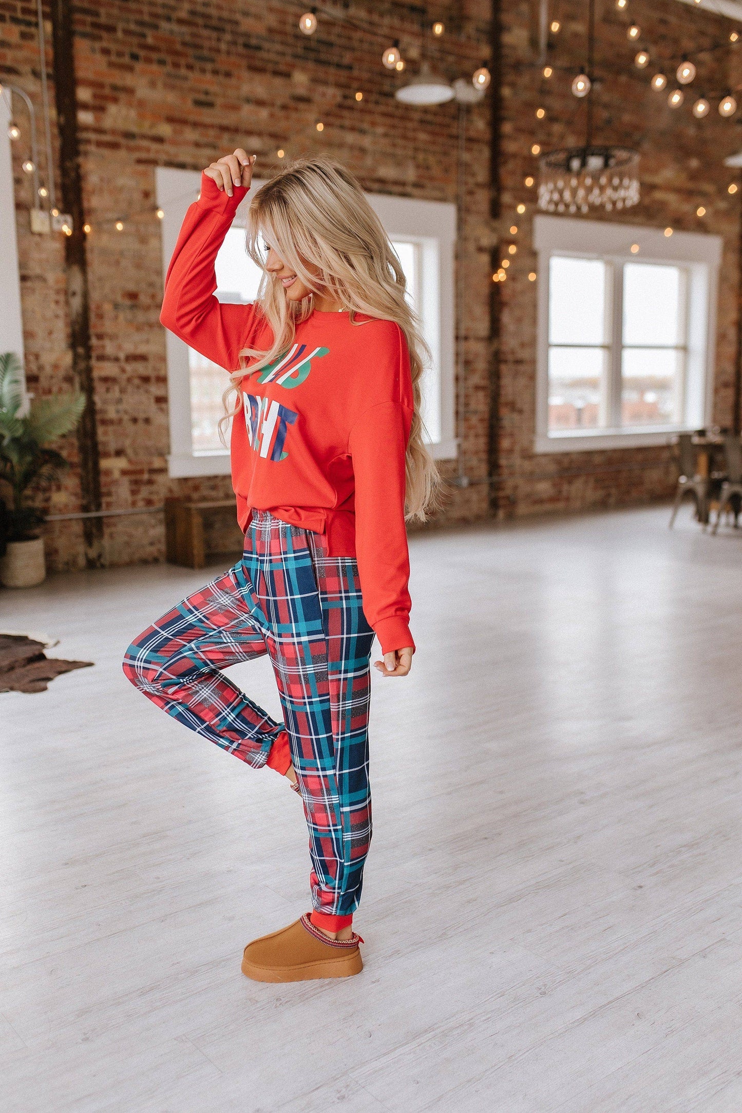 All Is Bright Christmas Pajama Set