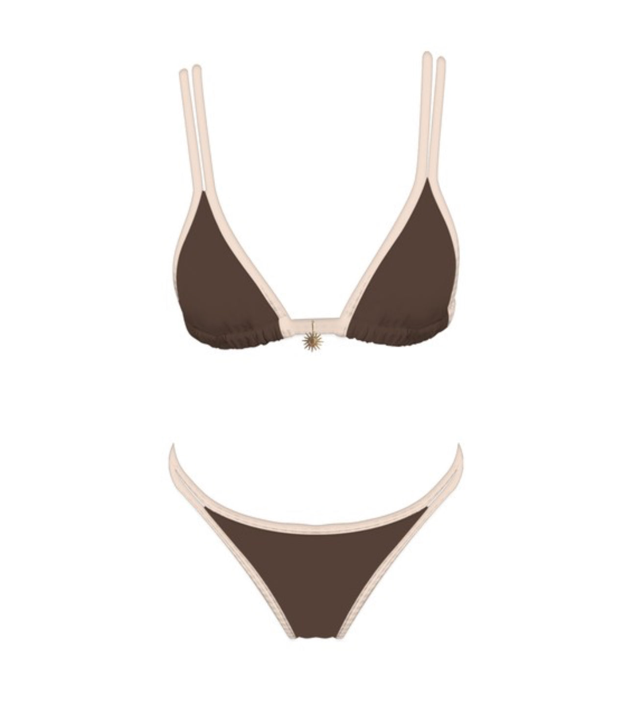 Bronze Kiss Bikini Top