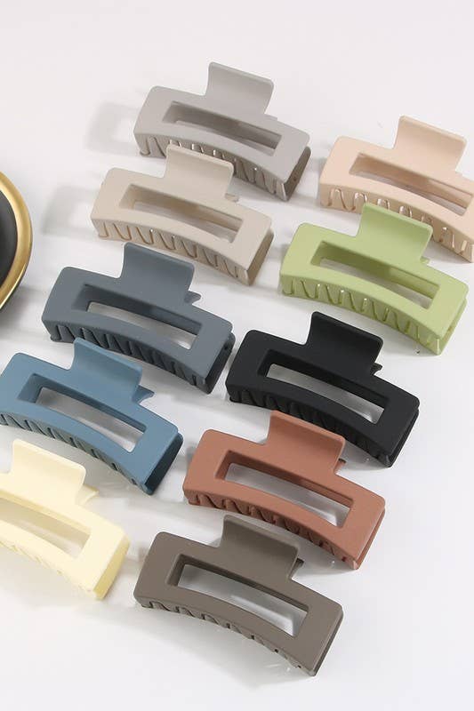 3.35" Rectangle Hair Claw Clip