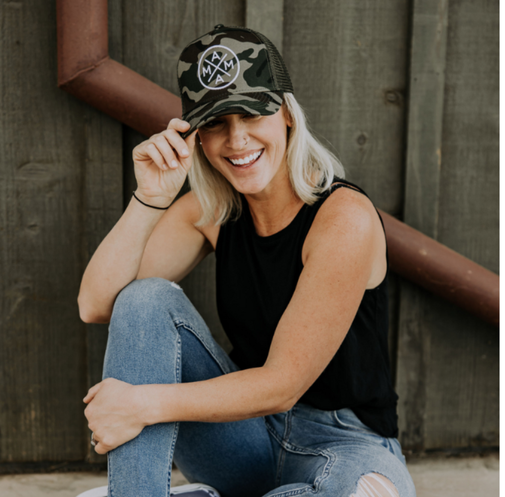 Mama X™ Premium Canvas Trucker Hat- Camo