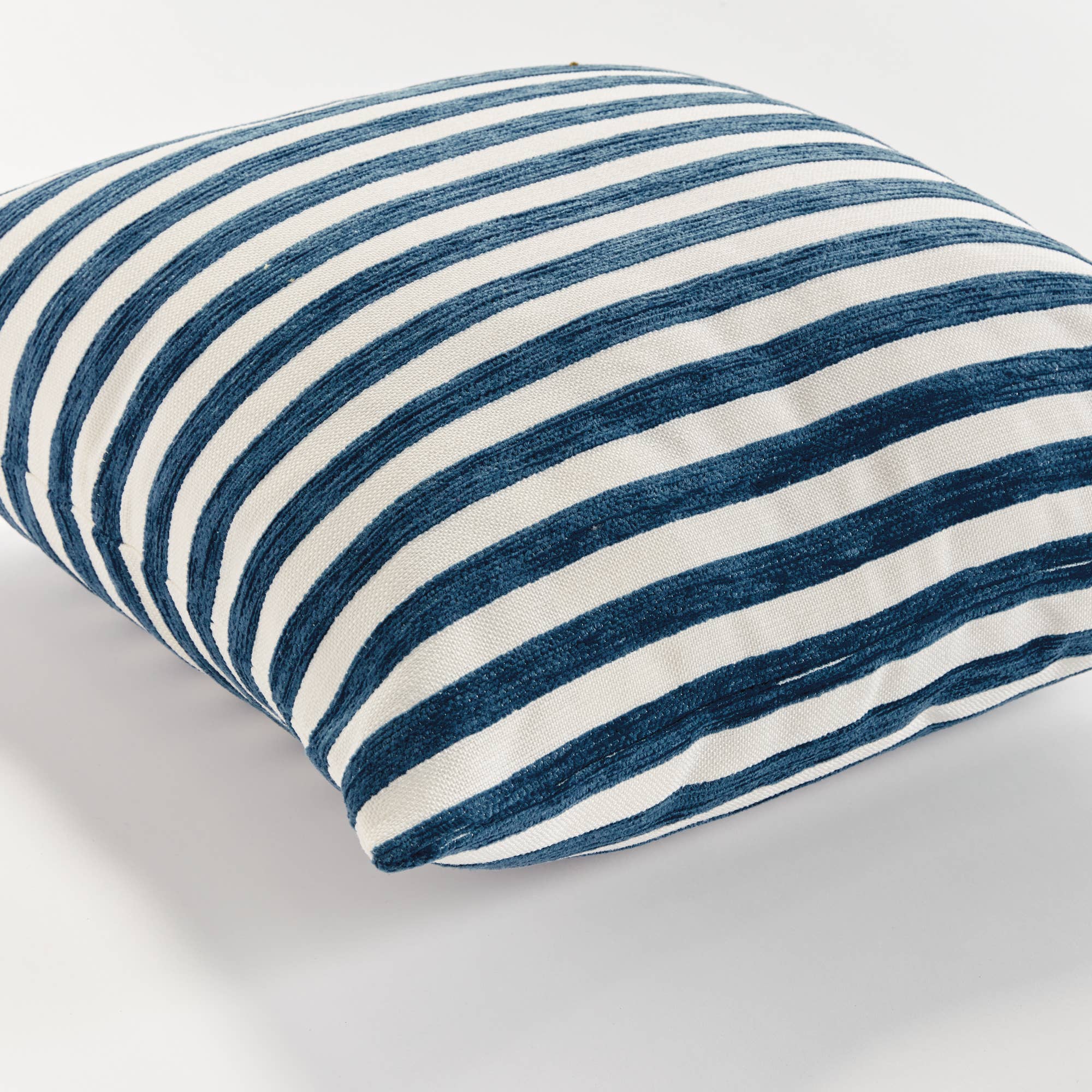 Grant Square Indoor-Outdoor Pillow 20", Navy Blue