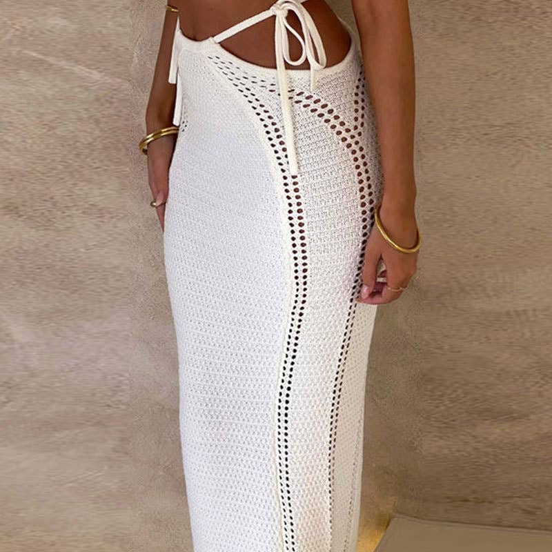 Backless Strappy Cover Up Set