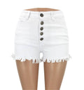 Summer high stretch denim short