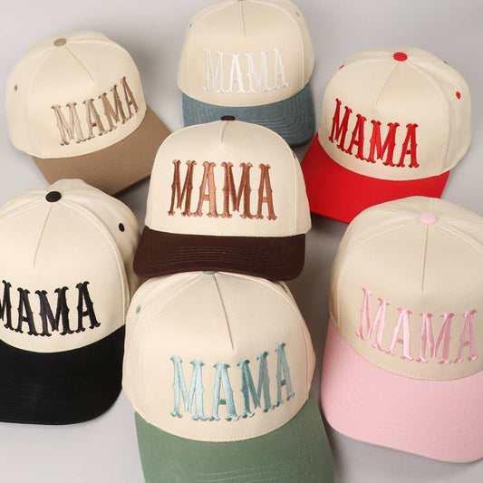 MAMA- Embroidery Baseball Hat