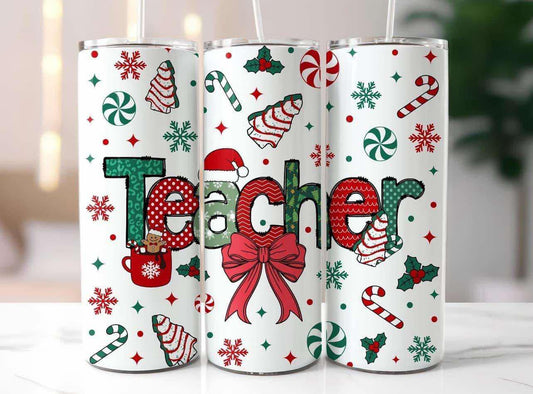 Christmas Teacher Tumblers Gifts for Teachers