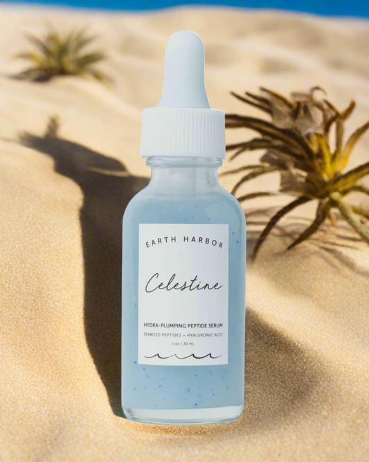 Celestine Plumping Serum: Seaweed Peptides + Hyaluronic Acid - 30ml