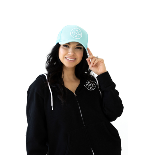 Mama X™ Premium Canvas Trucker Hat - Mint