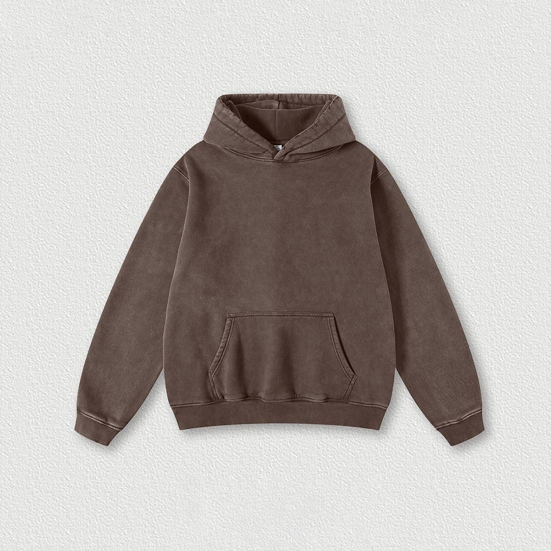 Cozy Oversized Washed Solid Color Hooded Sweatshirt