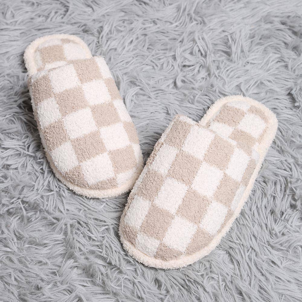 Checkered Slippers