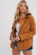 FLEECE HOODIE SHACKET