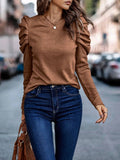 HIGH-ELASTIC CASHMERE CREW NECK SLIM-FIT TOP