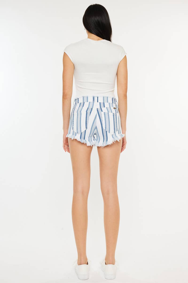 HIGH RISE STRIPE SHORTS (PRE🤍ORDER)