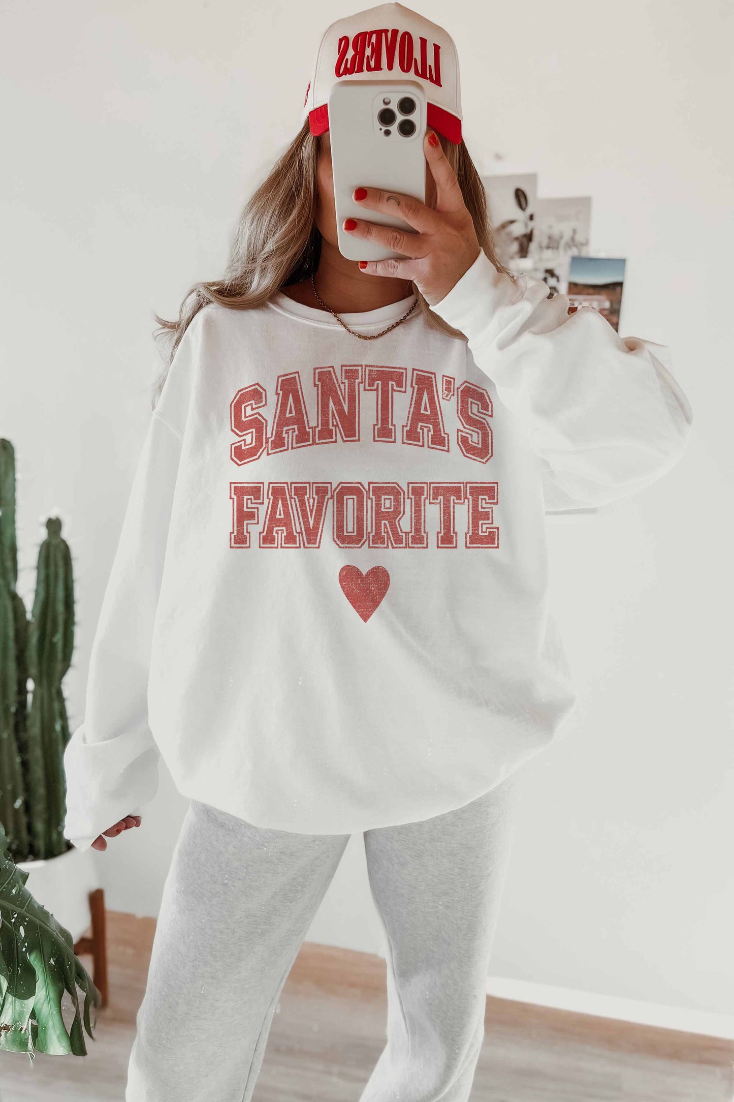 SANTA'S FAVORITE OVERSIZED SWEATSHIRTS