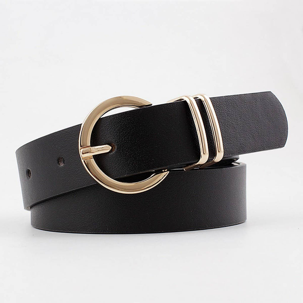 RING HOLE PIN BUCKLE DECORATIVE AMERICAN BELT