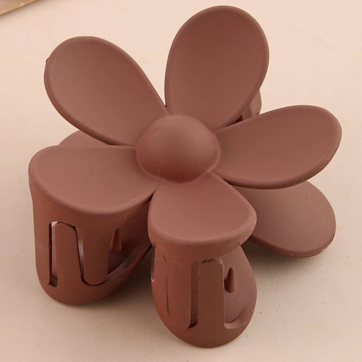 Matte Floral Hair Claw Clip