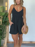 Basic loose tennis camisole romper