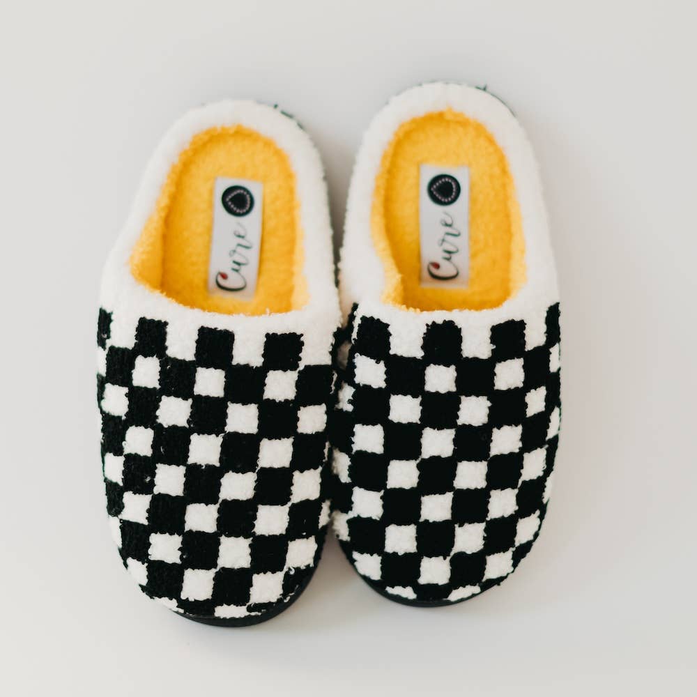 Cure x Beyond Type 1 Checkered Slippers 