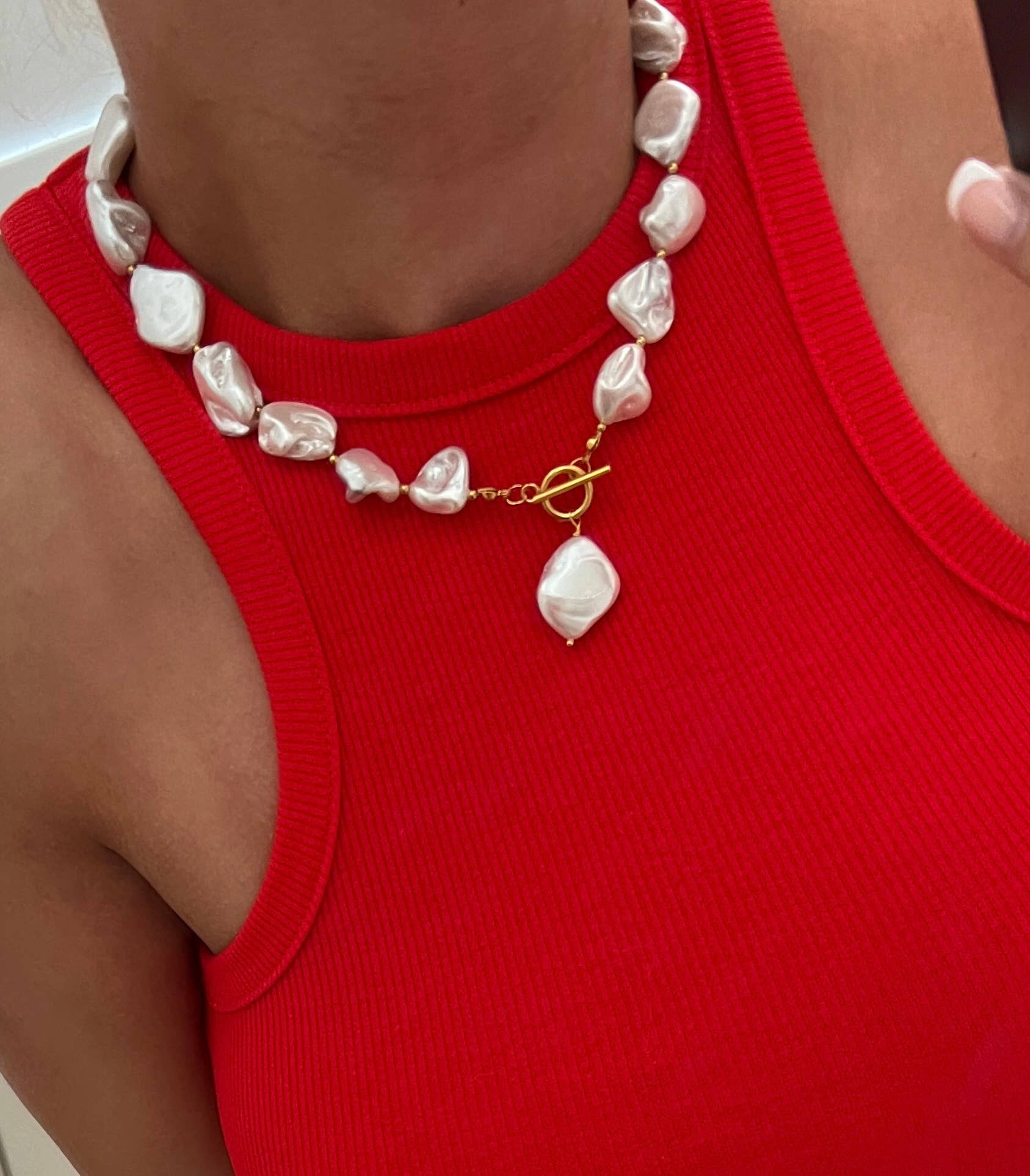CHUNKY PEARL NECKLACE (PRE🤍ORDER)