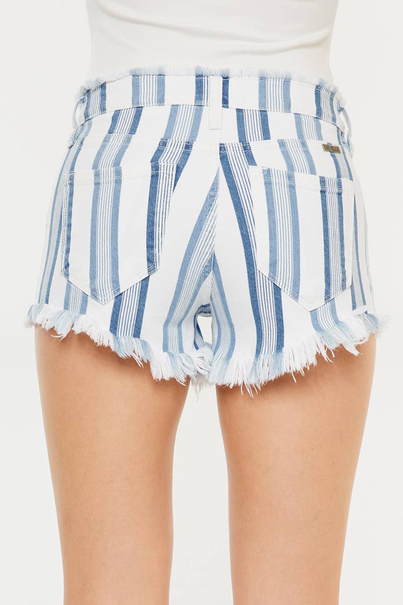 HIGH RISE STRIPE SHORTS (PRE🤍ORDER)
