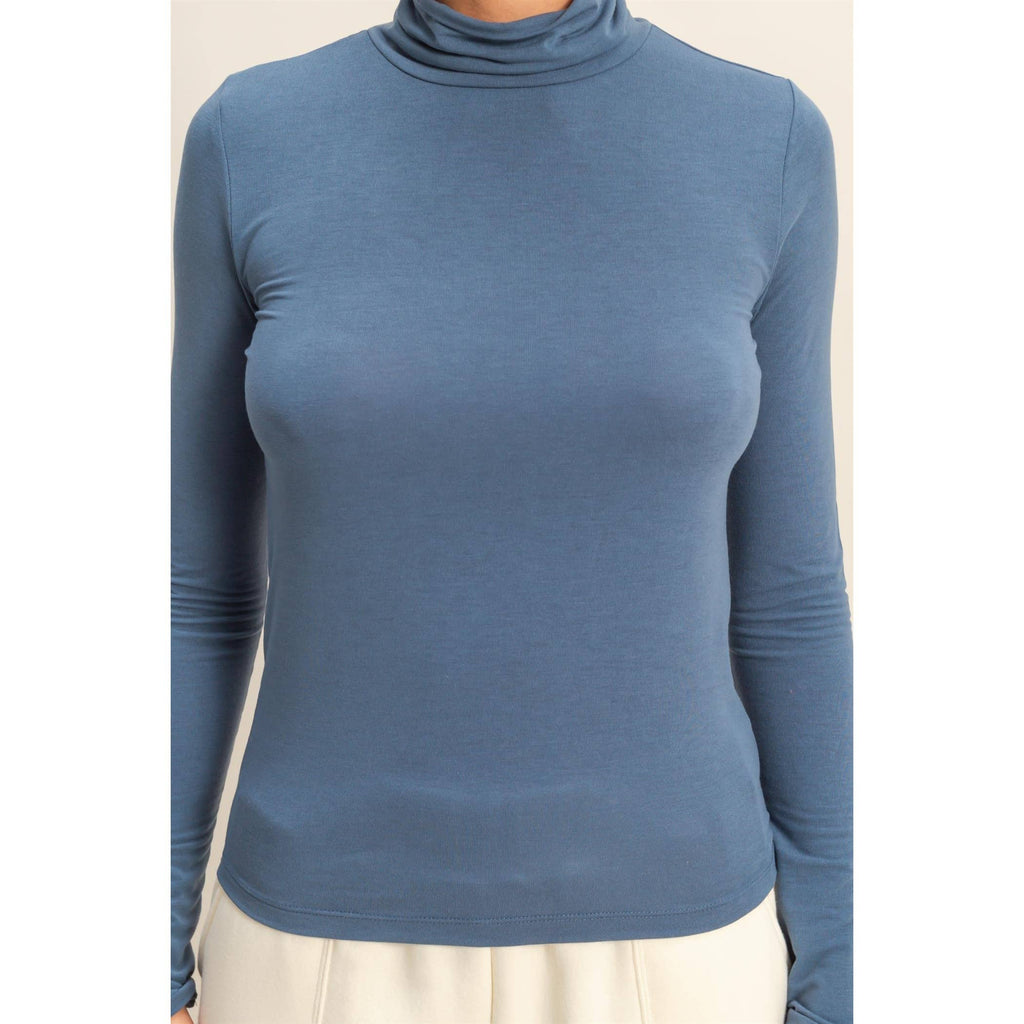 Long Sleeve Fitted Turtleneck