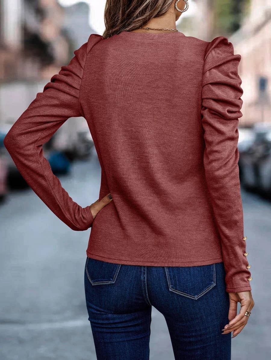 HIGH-ELASTIC CASHMERE CREW NECK SLIM-FIT TOP