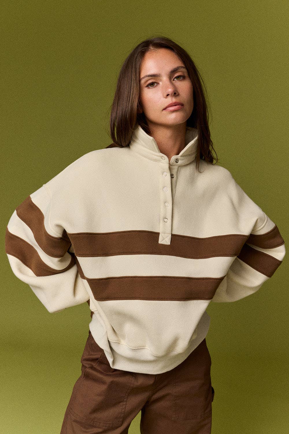 Lottie Stripe Rugby Pullover (PRE🤍ORDER)