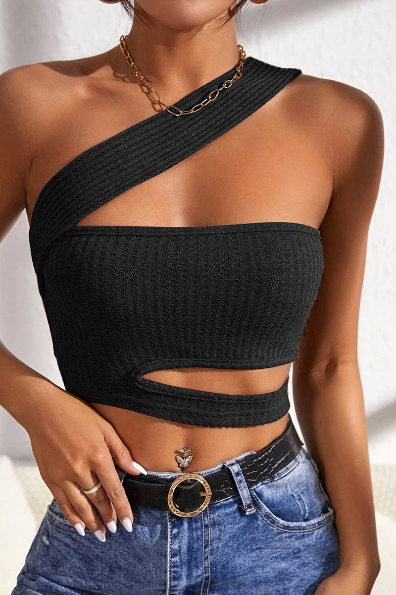 SEXY HOLLOW KNIT TANKTOP