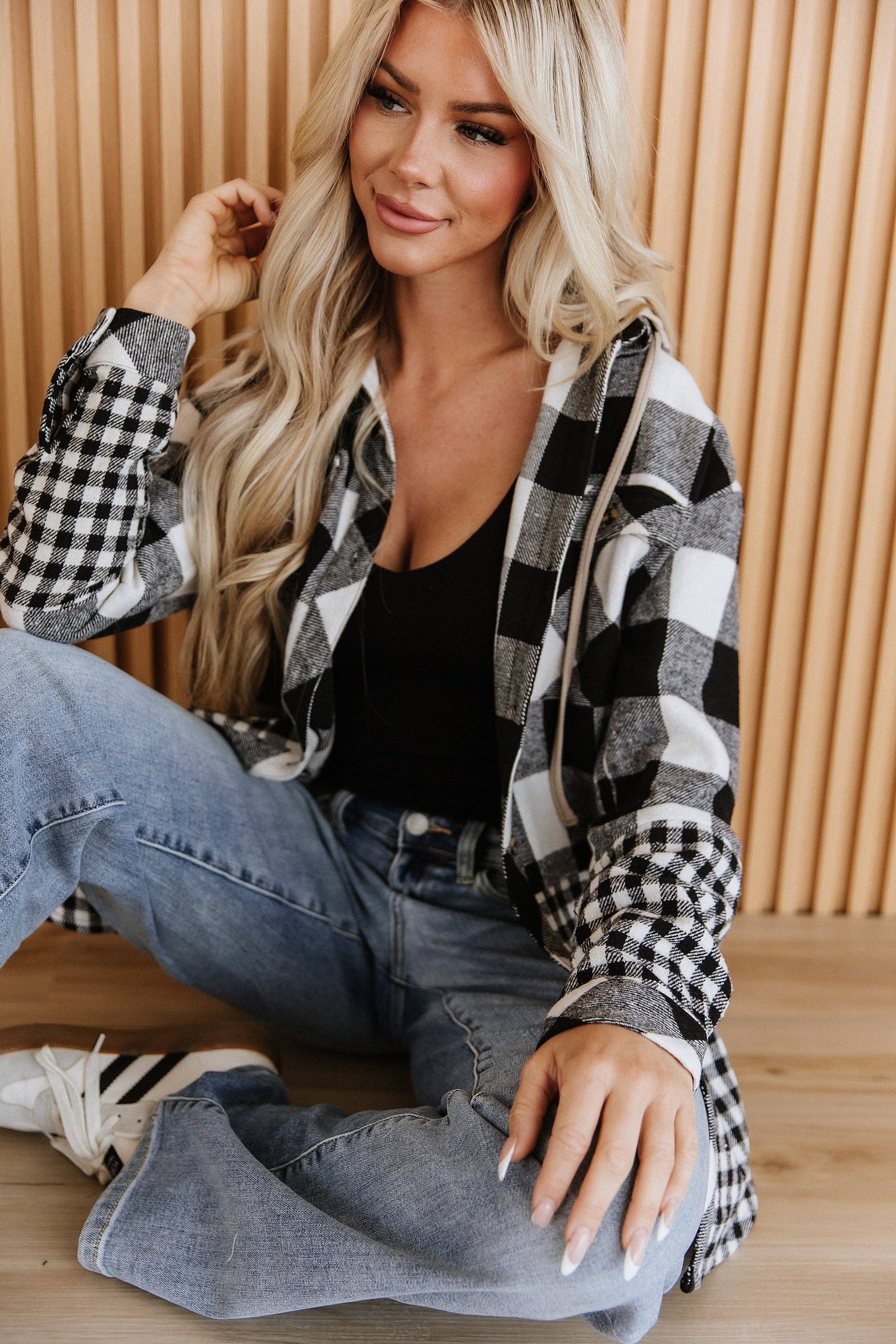 Clarisse Plaid Patchwork Shacket