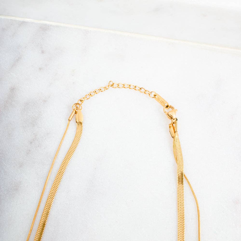 Brooke Layered Chain Necklace - WATERPROOF (PRE🤍ORDER)